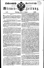 Wiener Zeitung 18260711 Seite: 1