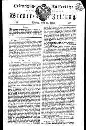 Wiener Zeitung 18260718 Seite: 1