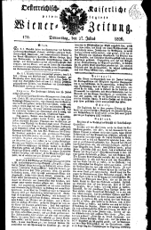 Wiener Zeitung 18260727 Seite: 1