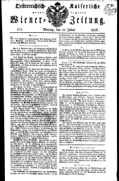 Wiener Zeitung 18260731 Seite: 1