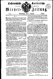 Wiener Zeitung 18260802 Seite: 1