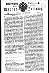 Wiener Zeitung 18260809 Seite: 1