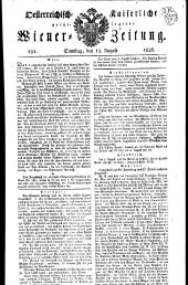 Wiener Zeitung 18260812 Seite: 1