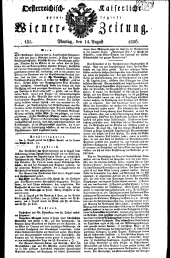 Wiener Zeitung 18260814 Seite: 1