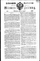 Wiener Zeitung 18260823 Seite: 1