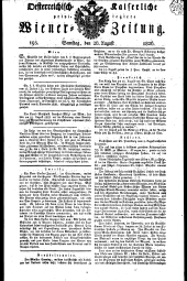 Wiener Zeitung 18260826 Seite: 1