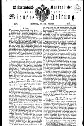 Wiener Zeitung 18260828 Seite: 1