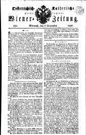 Wiener Zeitung 18260906 Seite: 1