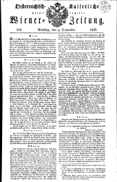 Wiener Zeitung 18260909 Seite: 1