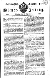 Wiener Zeitung 18260912 Seite: 1