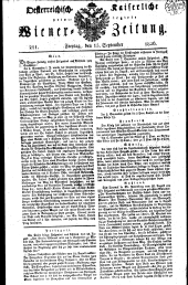 Wiener Zeitung 18260915 Seite: 1