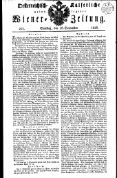 Wiener Zeitung 18260916 Seite: 1