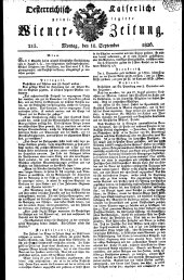 Wiener Zeitung 18260918 Seite: 1