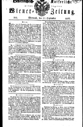 Wiener Zeitung 18260920 Seite: 1