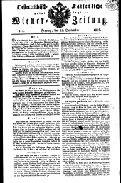 Wiener Zeitung 18260922 Seite: 1