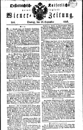 Wiener Zeitung 18260926 Seite: 1