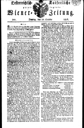 Wiener Zeitung 18261020 Seite: 1