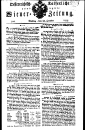 Wiener Zeitung 18261024 Seite: 1