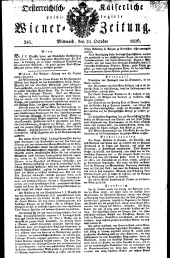 Wiener Zeitung 18261025 Seite: 1