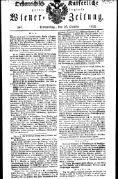 Wiener Zeitung 18261026 Seite: 1