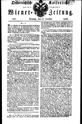 Wiener Zeitung 18261027 Seite: 1