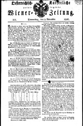 Wiener Zeitung 18261102 Seite: 1