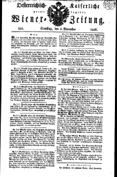 Wiener Zeitung 18261104 Seite: 1