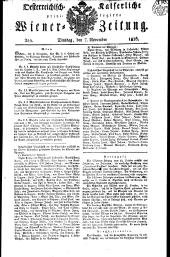 Wiener Zeitung 18261107 Seite: 1