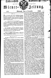 Wiener Zeitung 18261108 Seite: 1