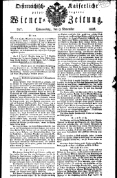 Wiener Zeitung 18261109 Seite: 1