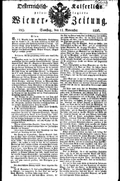 Wiener Zeitung 18261111 Seite: 1