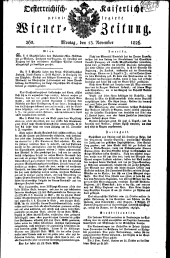 Wiener Zeitung 18261113 Seite: 1