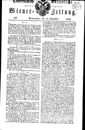 Wiener Zeitung 18261116 Seite: 1