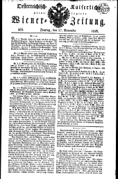 Wiener Zeitung 18261117 Seite: 1