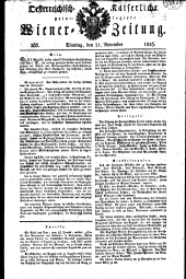 Wiener Zeitung 18261121 Seite: 1