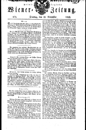 Wiener Zeitung 18261128 Seite: 1