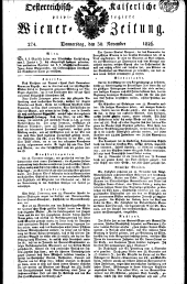 Wiener Zeitung 18261130 Seite: 1