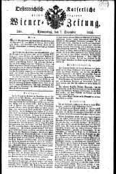 Wiener Zeitung 18261207 Seite: 1