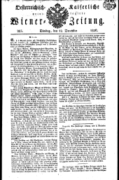 Wiener Zeitung 18261212 Seite: 1