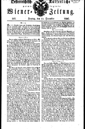 Wiener Zeitung 18261215 Seite: 1