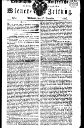 Wiener Zeitung 18261227 Seite: 1