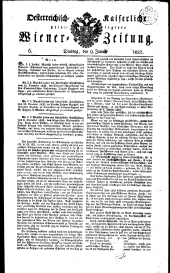 Wiener Zeitung 18270109 Seite: 1