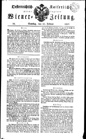 Wiener Zeitung 18270210 Seite: 1