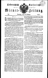 Wiener Zeitung 18270216 Seite: 1