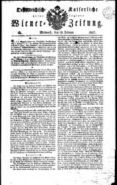 Wiener Zeitung 18270228 Seite: 1