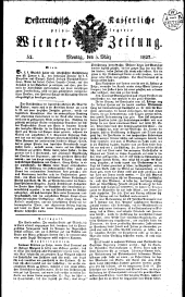 Wiener Zeitung 18270305 Seite: 1