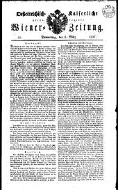 Wiener Zeitung 18270308 Seite: 1