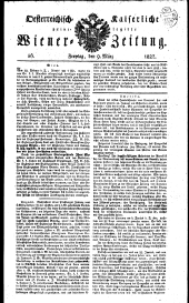 Wiener Zeitung 18270309 Seite: 1