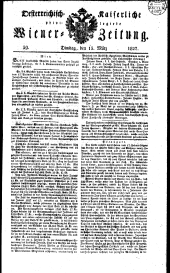 Wiener Zeitung 18270313 Seite: 1