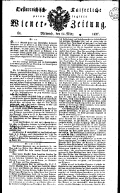 Wiener Zeitung 18270314 Seite: 1